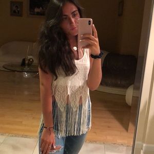 Hollister Fringe Top